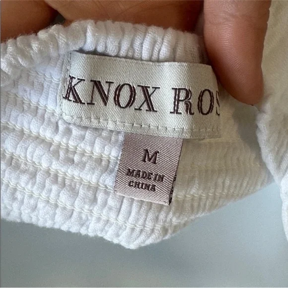 Knox Rose White Tiered Maxi Sundress with Spaghetti Straps - Picture 6 of 7